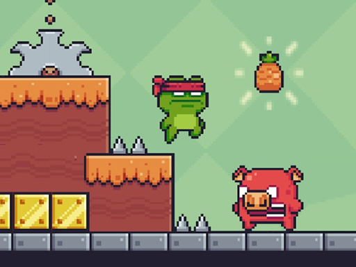 Funny Pixel Adventure Online Arcade Game