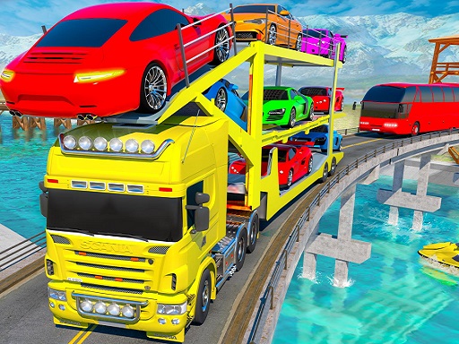 Crazy Mega Car Transport Truck Driving Game - Driving Sim