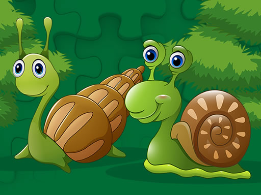 Cute Snails Jigsaw Puzzle Game Online - Puzzle Game