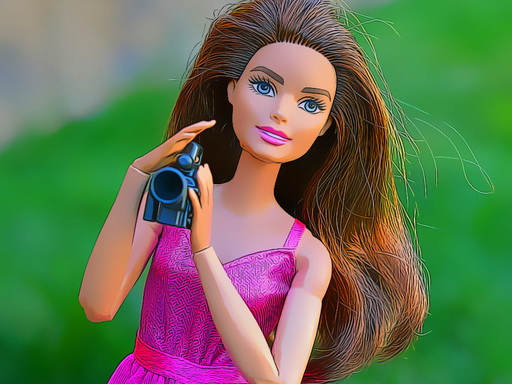 Brunette's Fashion Shots Jigsaw Puzzle Game