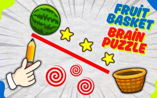 Fruit Basket Brain Puzzle - Physics Drawing Game Online