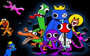 Rainbow Friends Sliding Puzzle Game