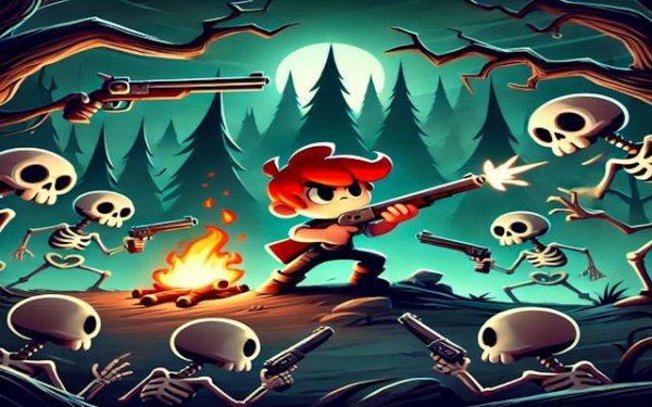 Skeleton Surge: Halloween Casual Survival Game