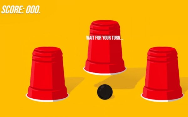 Three Cups Game: Brain Challenge