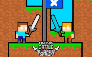 Friends Battle Swords Drawn - Flag Capture Duel