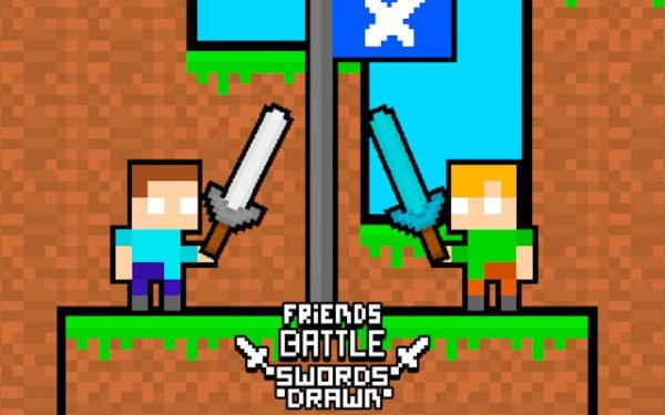 Friends Battle Swords Drawn - Flag Capture Duel