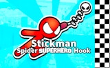 Stickman Spider Superhero with Hook - Swinging Adventure Puzzle Game