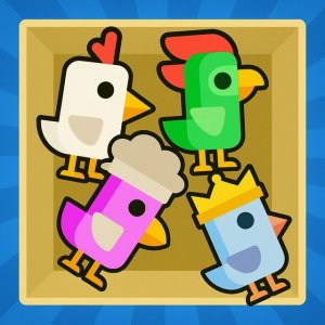 Chicken Merge Puzzle Game