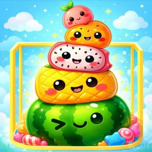 Jelly Fruit Merge Online Puzzle Game